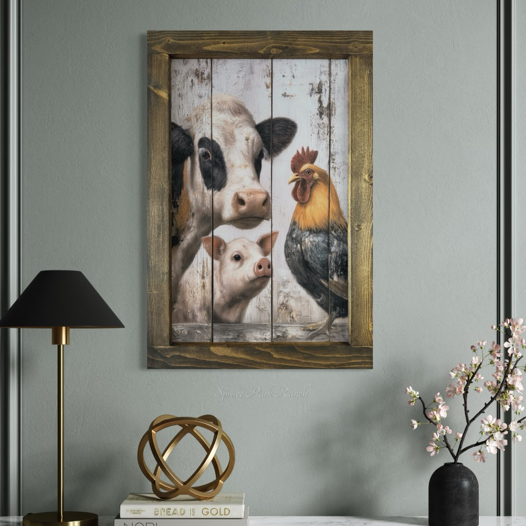 Farm Yard Pals Canvas Print