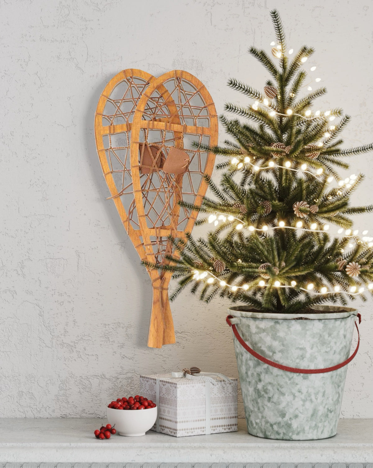 Decorative Wood Snowshoes