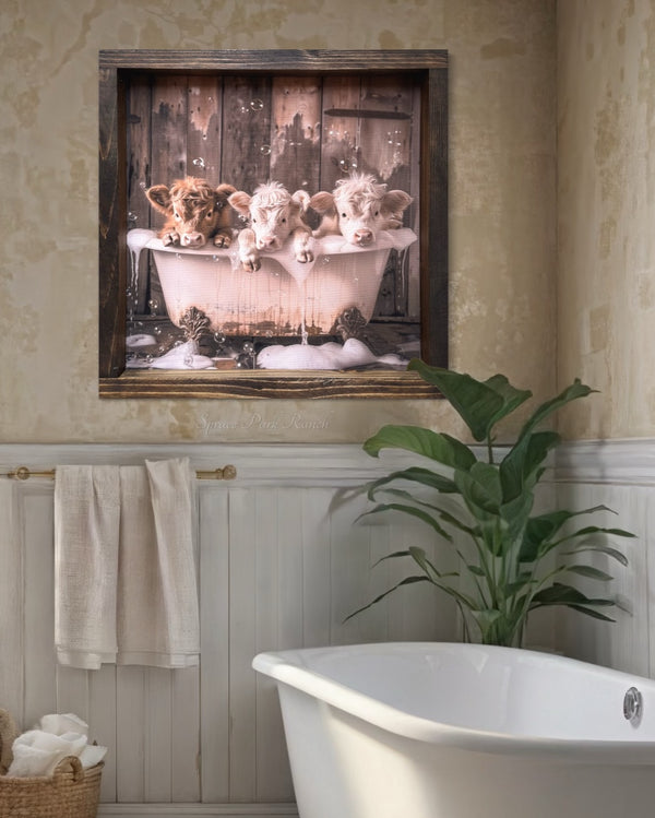 Bathtub Pals Canvas Print