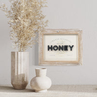 Reversible Honey and Bee Wood Sign