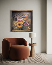 Golden Petals and Pink Canvas Print