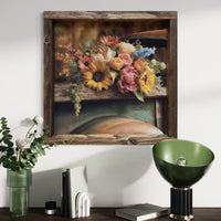 Truck Bed Blooms Canvas Print
