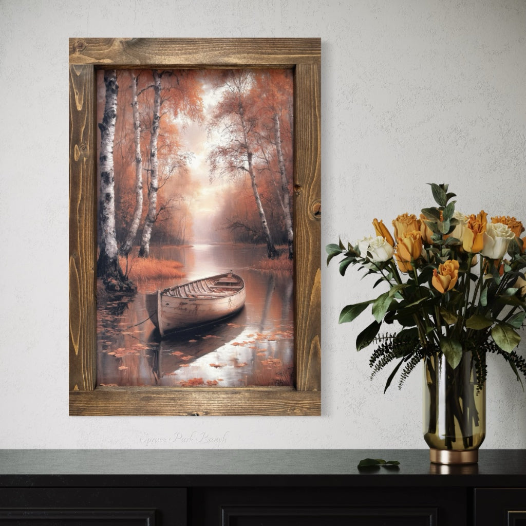 Stillboat Canvas Print