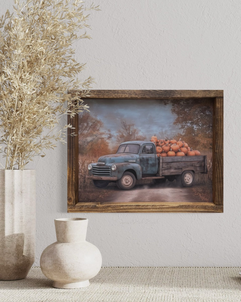 Patchwork Pickup Canvas Print