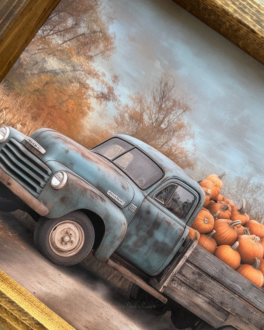 Patchwork Pickup Canvas Print