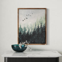 Watercolour Forest Wall Decor