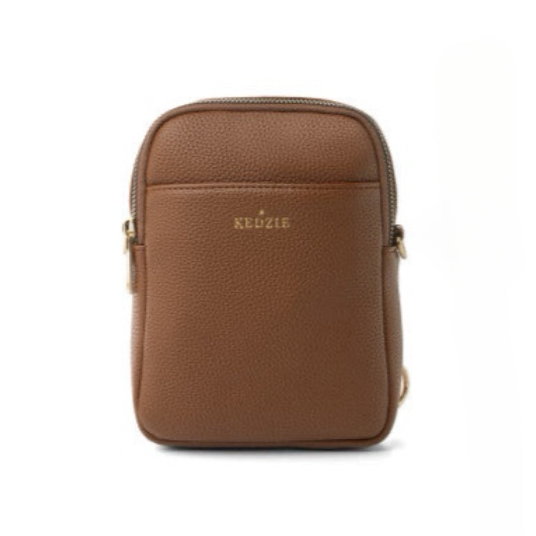 Kedzie Vegan Solstice Convertible Bag Chestnut