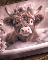 Bathwater Blossoms Calf Canvas Print