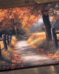 Drift of Leaves Canvas Print