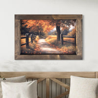 Drift of Leaves Canvas Print