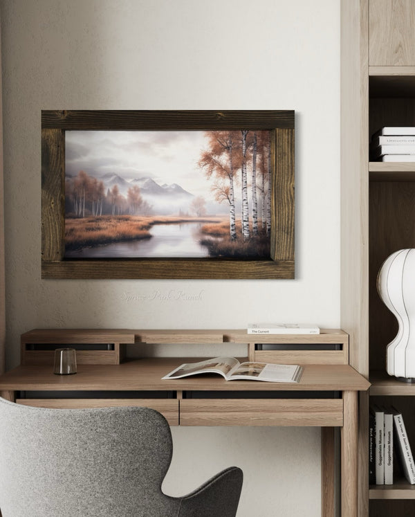 Brushed by Autumn Canvas Print