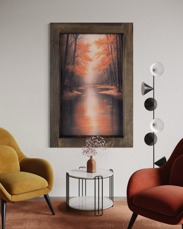 Where the Leaves Drift Canvas Print
