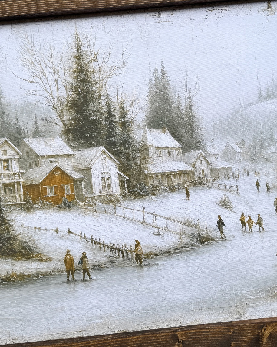 Skaters of Pine Hill Canvas Print