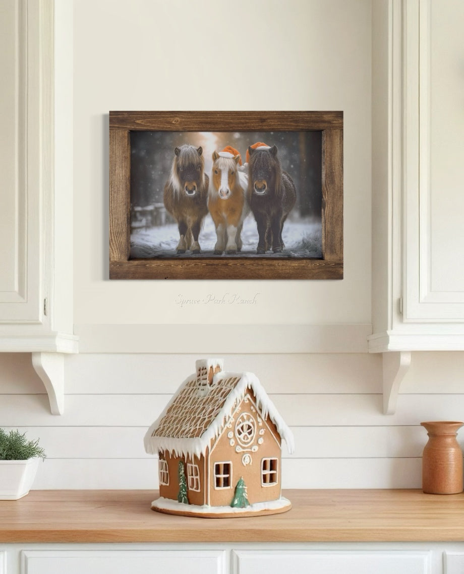 Festive Trio Canvas Print Landscape