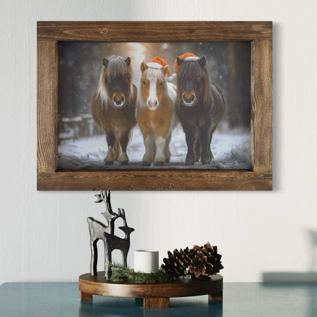 Festive Trio Canvas Print Landscape