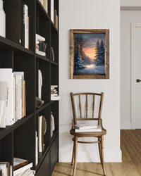 Sunset Pinescape Canvas Print