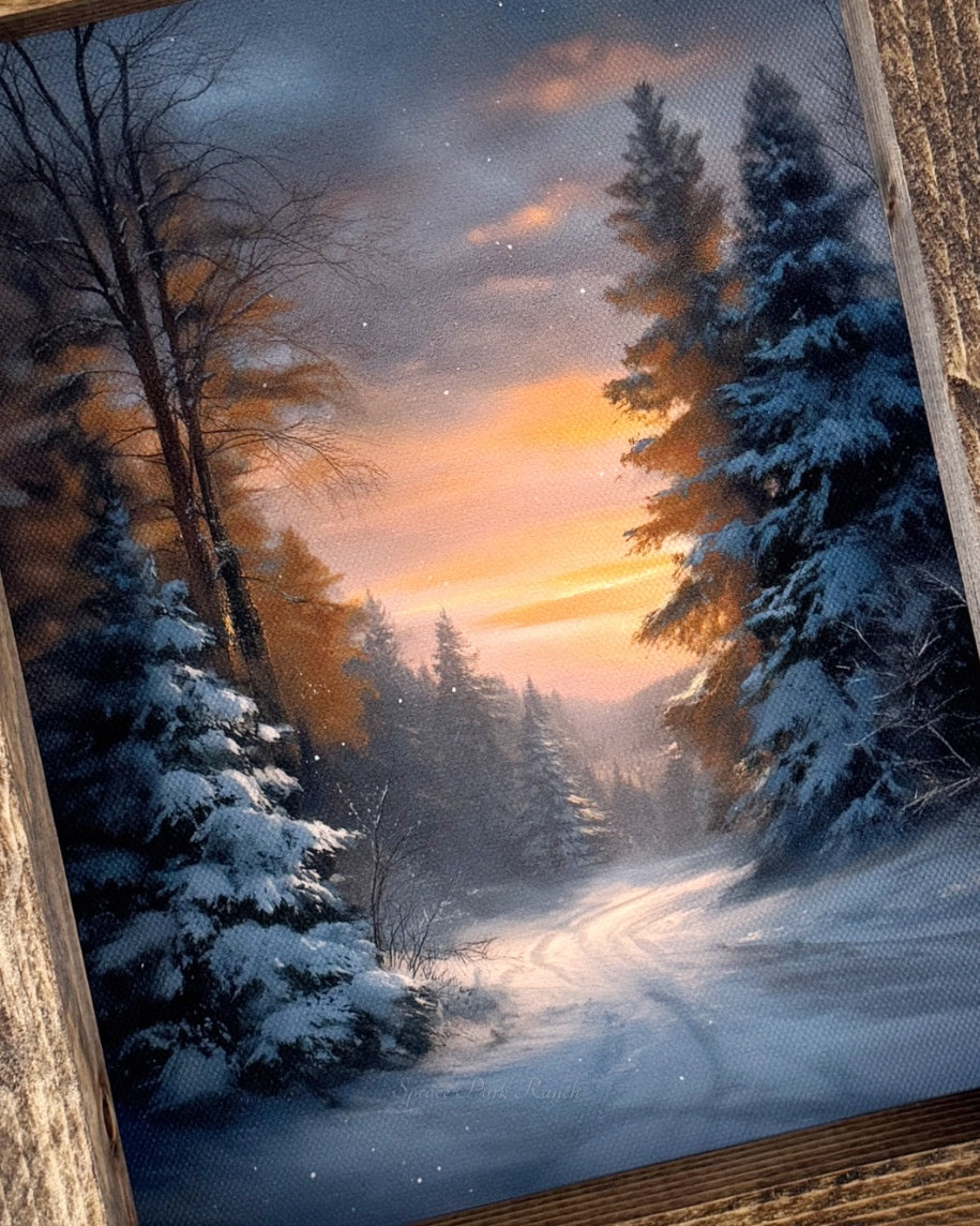 Sunset Pinescape Canvas Print