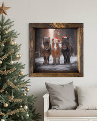 Festive Trio Canvas Print Square