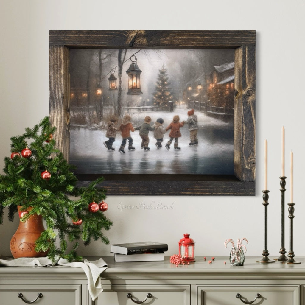Frosted Playtime Canvas Print