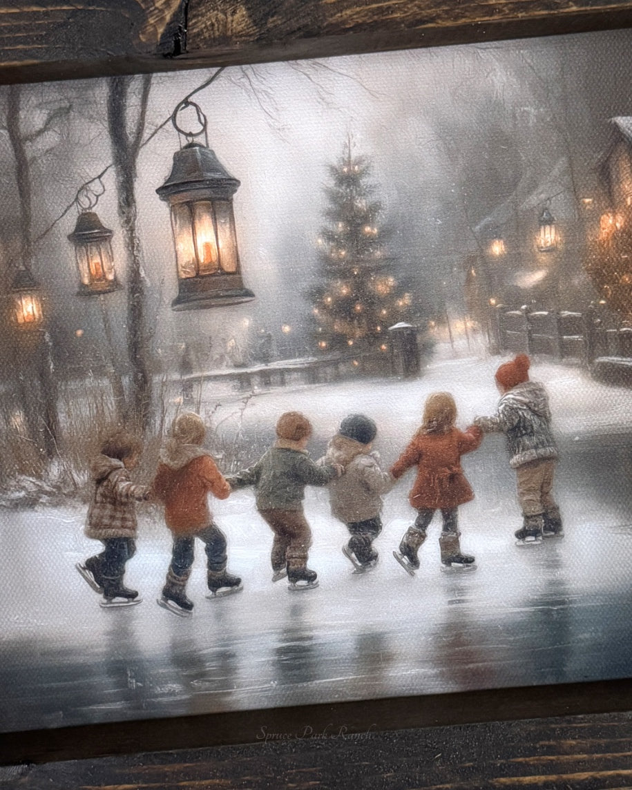 Frosted Playtime Canvas Print