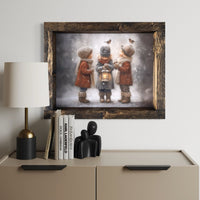 Winters Little Choir Canvas Print