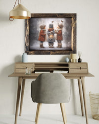 Winters Little Choir Canvas Print