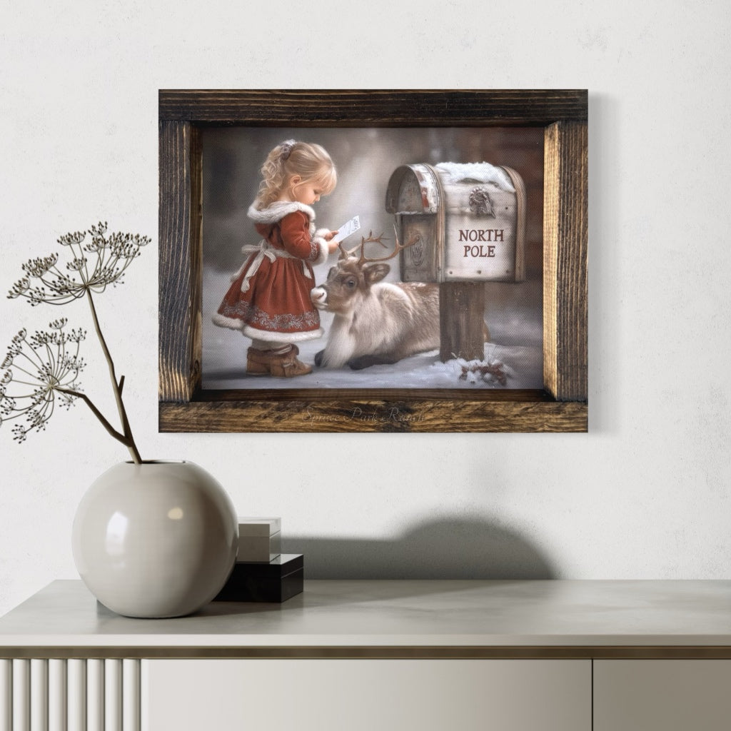 Reindeer Helper Canvas Print