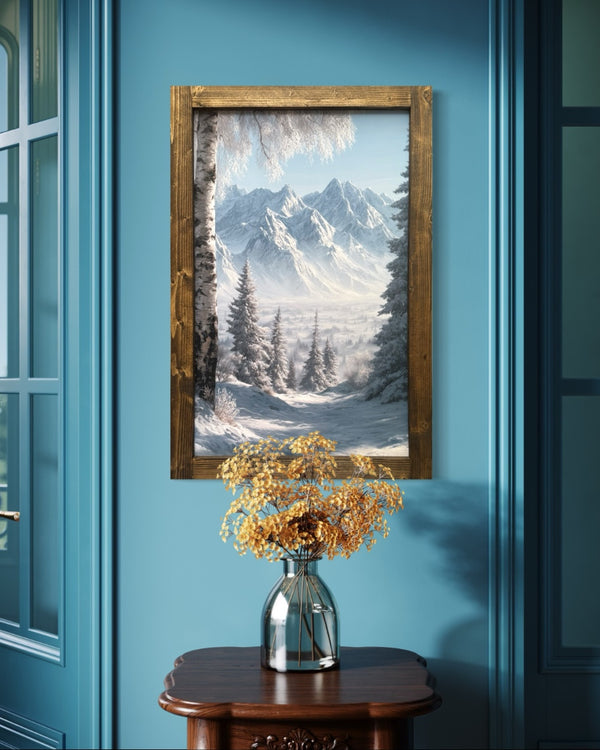 Winter's Divide Canvas Print