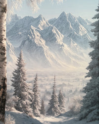 Winter's Divide Canvas Print