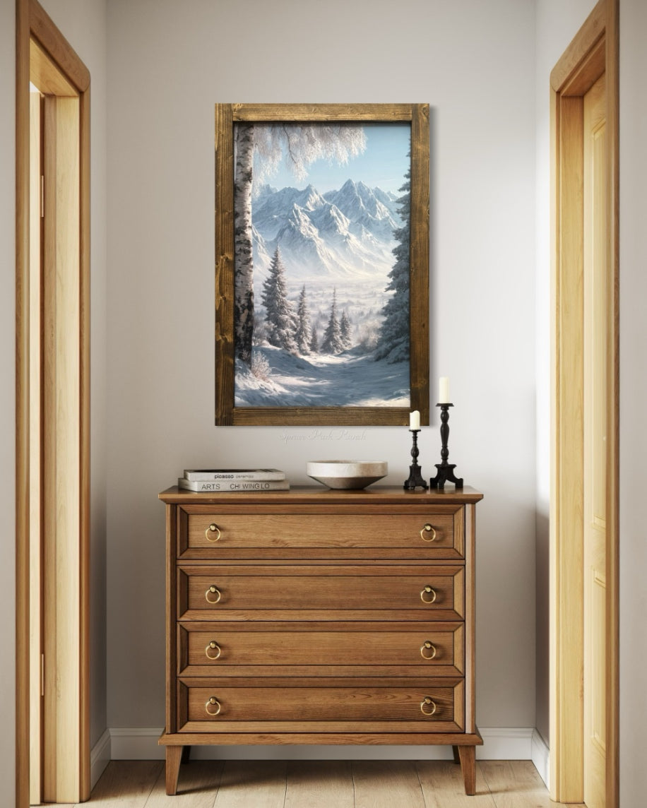 Winter's Divide Canvas Print