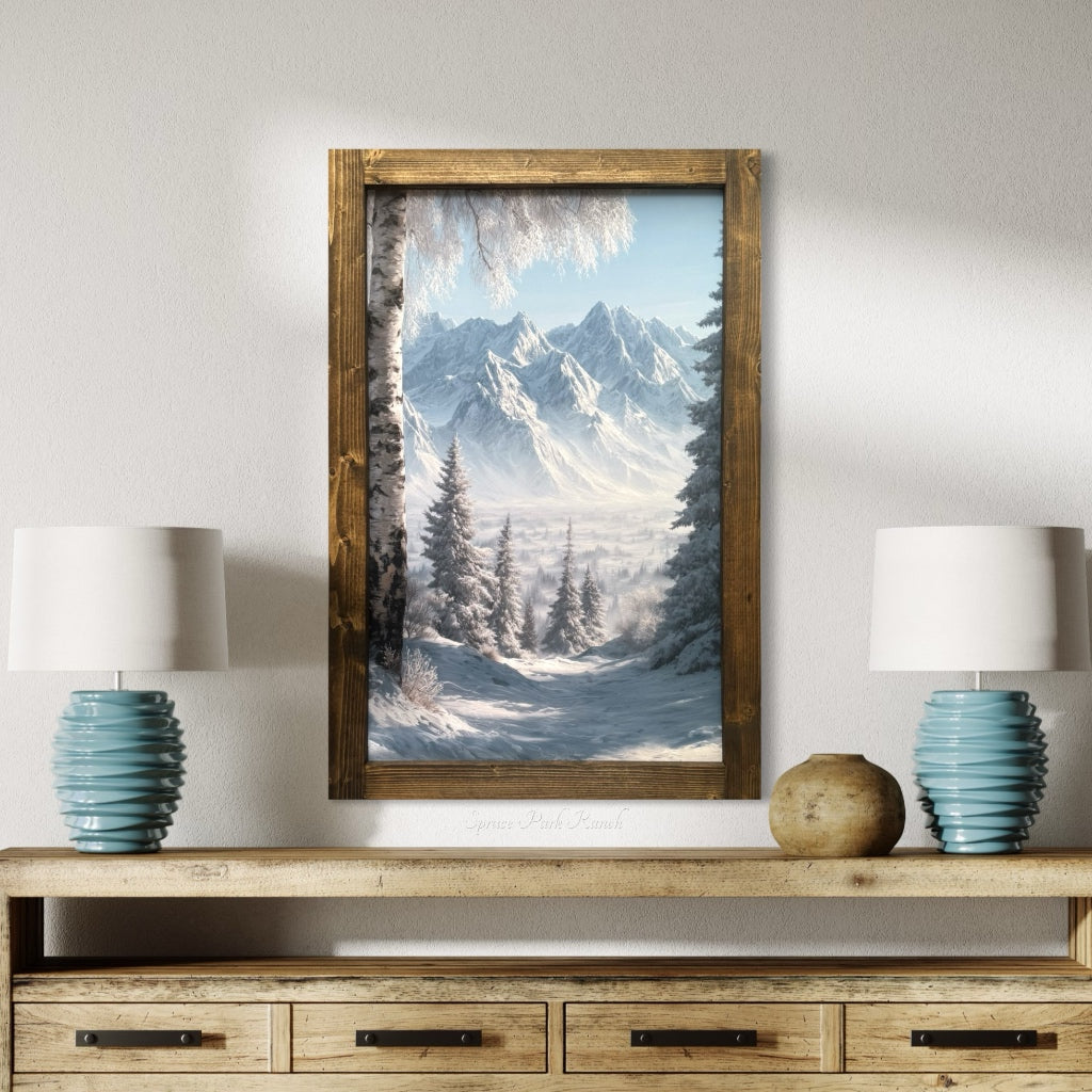 Winter's Divide Canvas Print