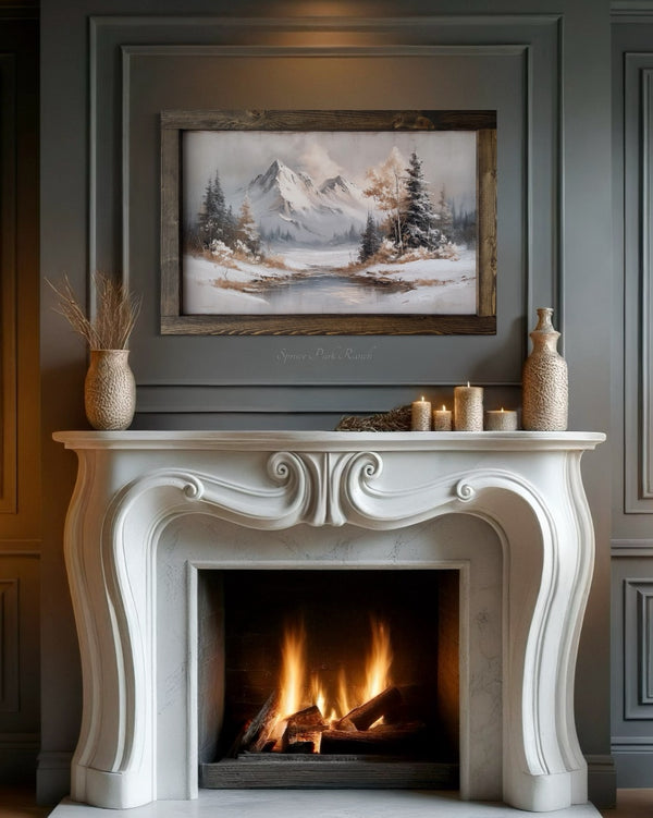 Winter's Fold Canvas Print