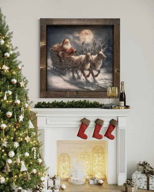 Sleighbound Glow Canvas Print
