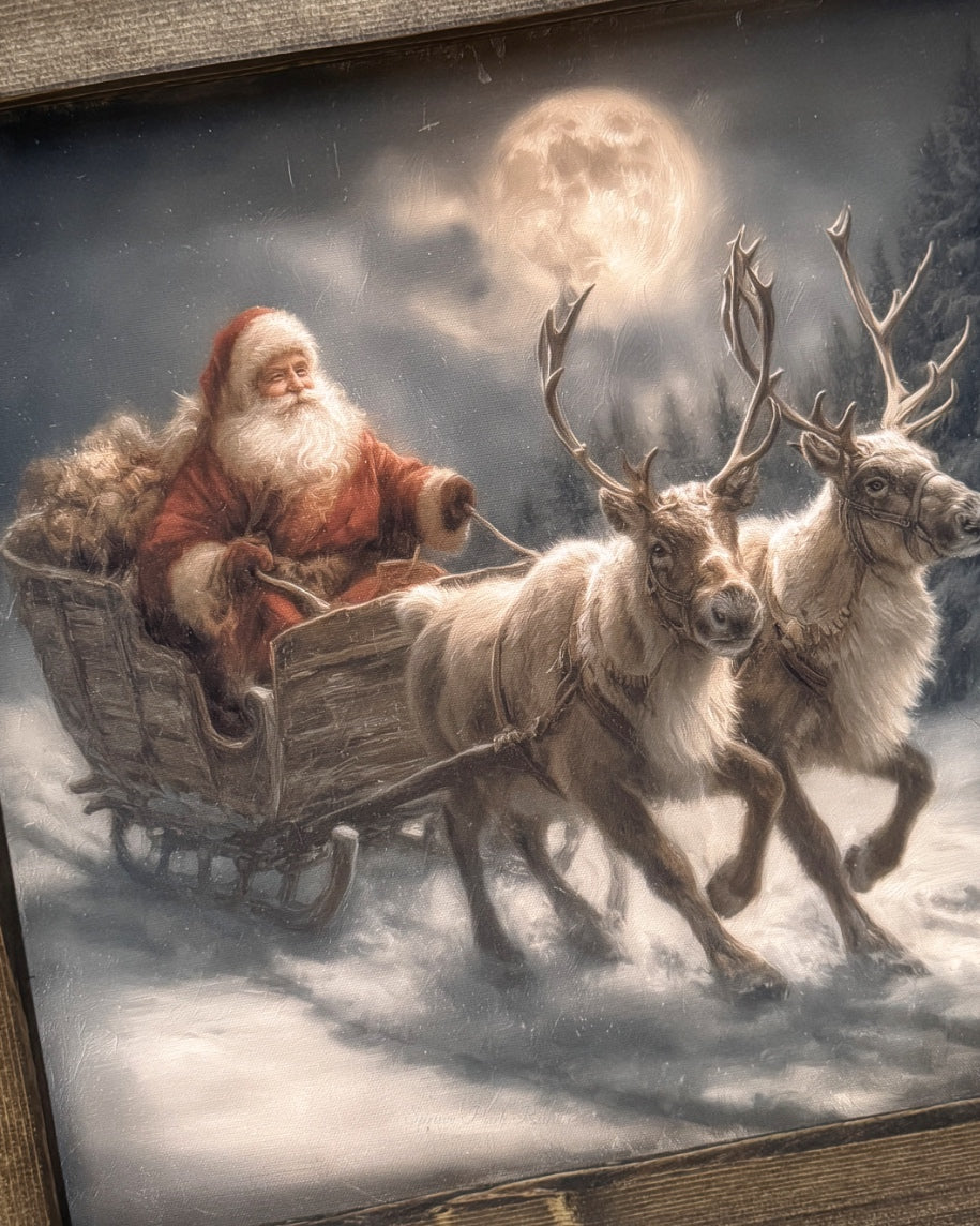 Sleighbound Glow Canvas Print