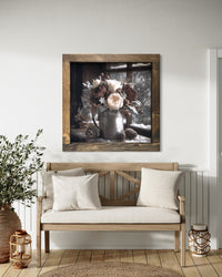 Snowlit Window Canvas Print