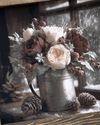 Snowlit Window Canvas Print