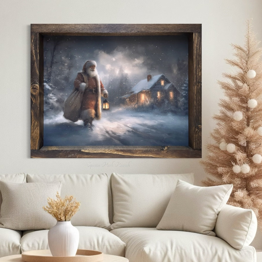 Lanternlit Avenue Canvas Print