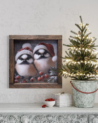 Perched for Christmas Canvas Print