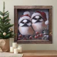 Perched for Christmas Canvas Print