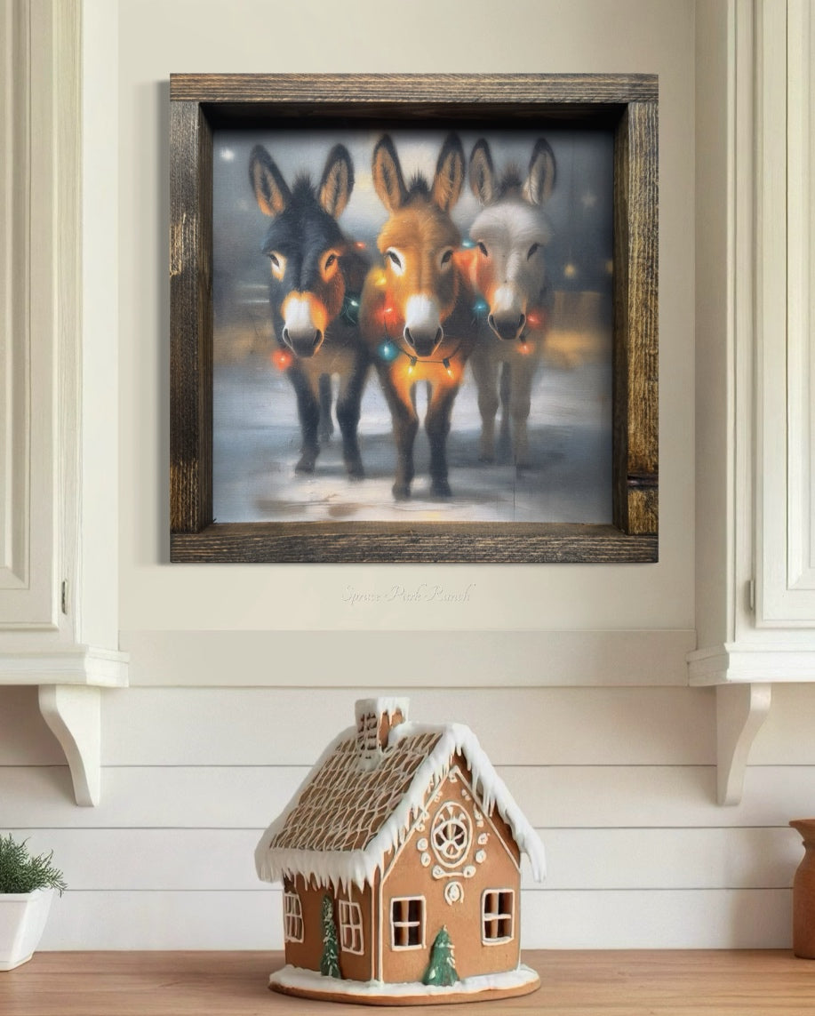 Merry Little Travelers Canvas Print