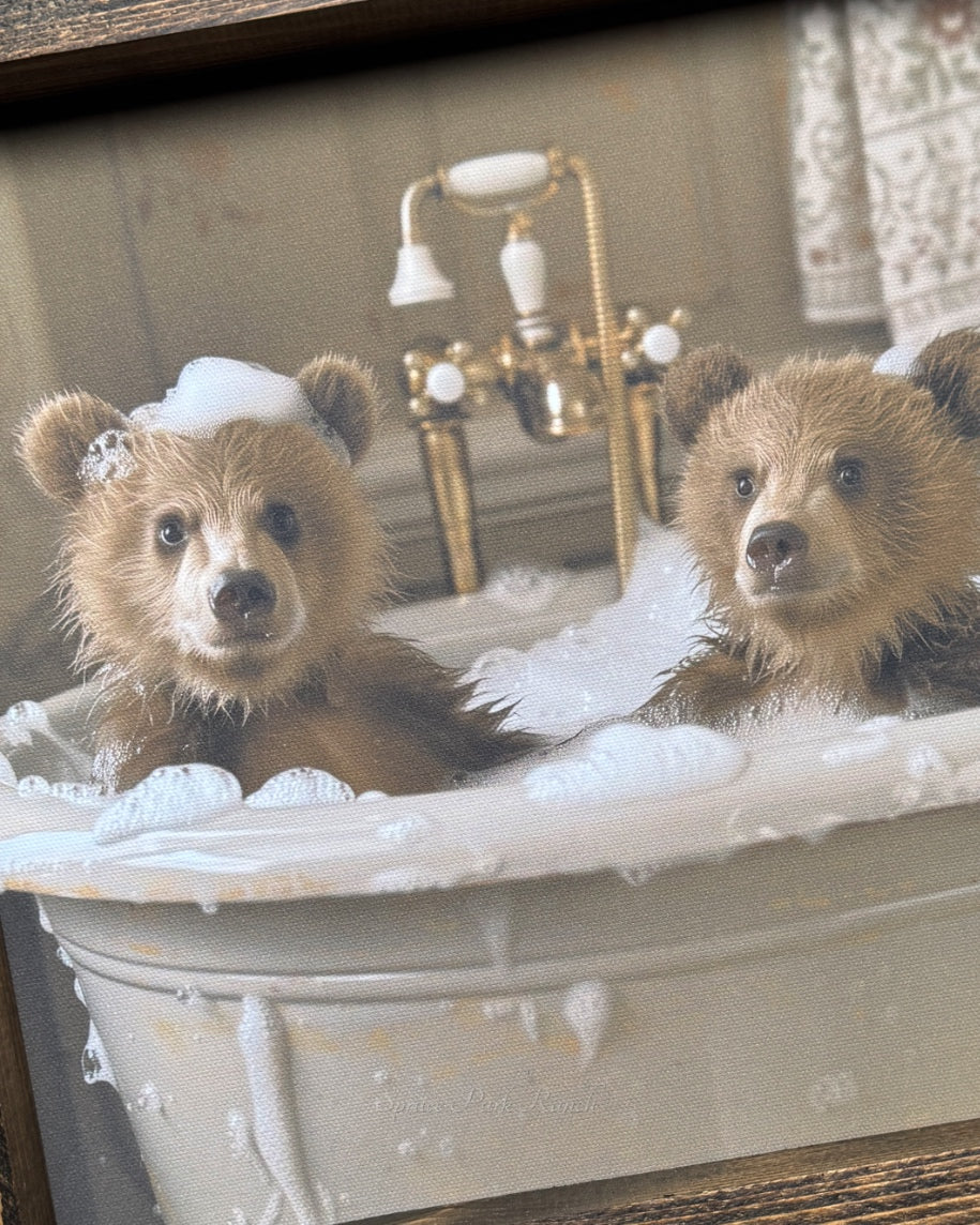 Scrubbed and Snuggly Canvas Print