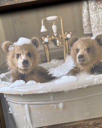 Scrubbed and Snuggly Canvas Print