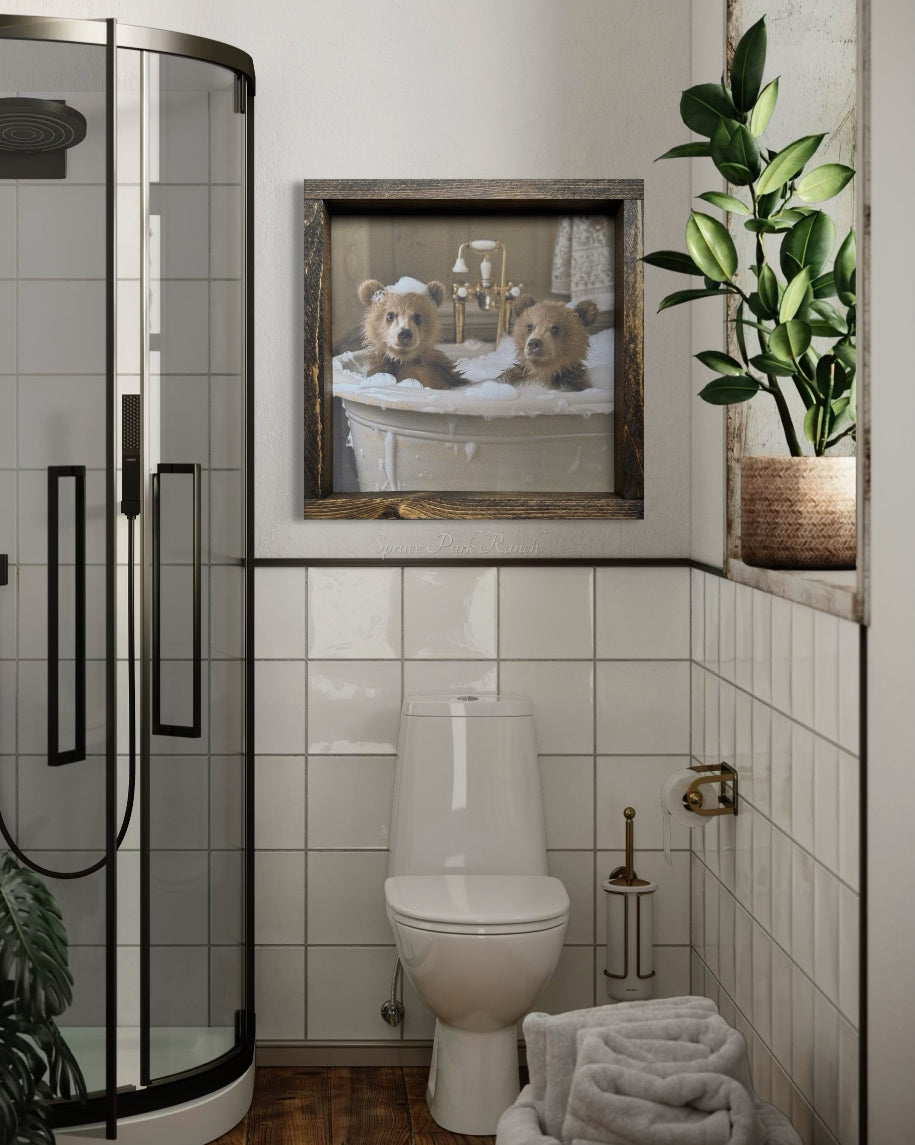 Scrubbed and Snuggly Canvas Print