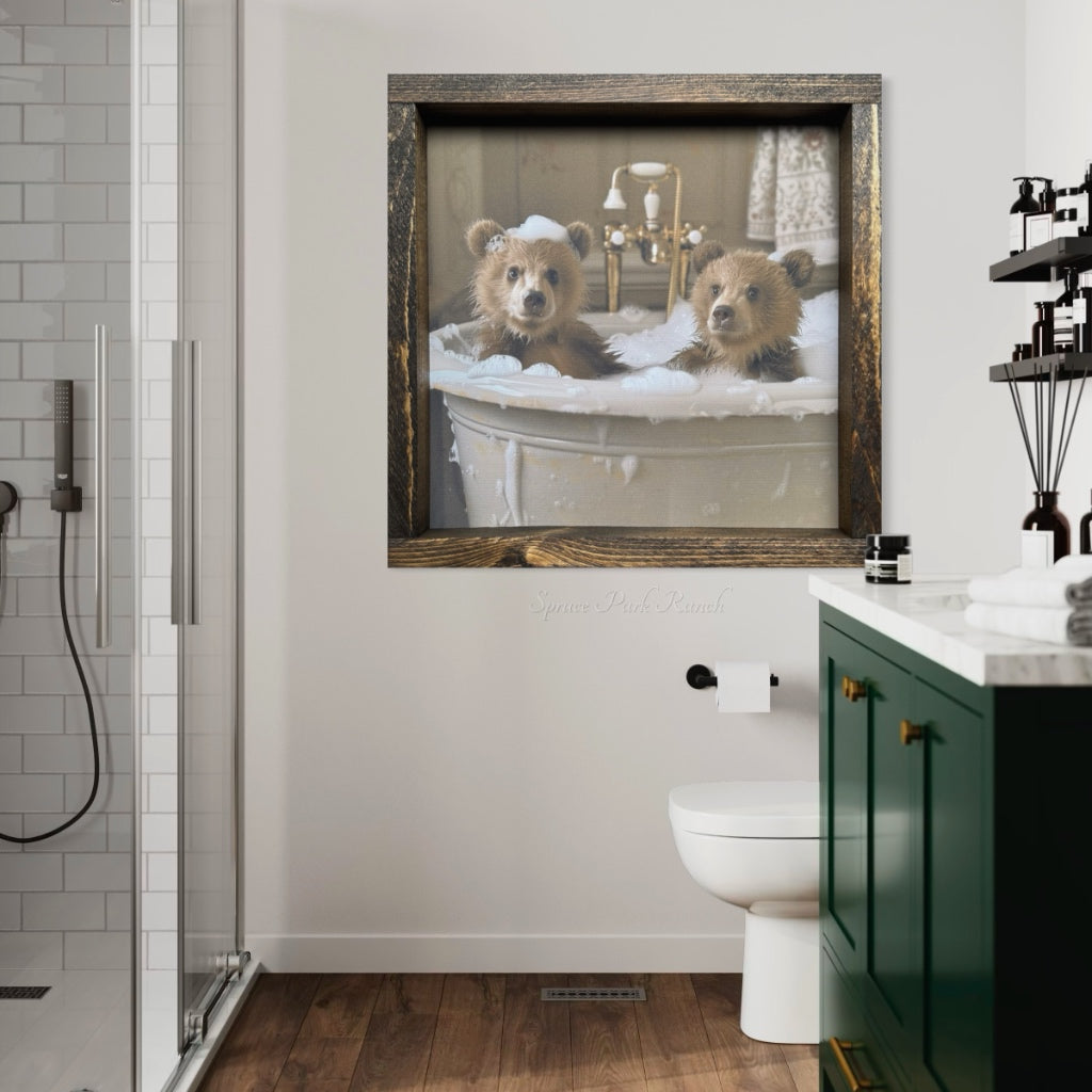 Scrubbed and Snuggly Canvas Print