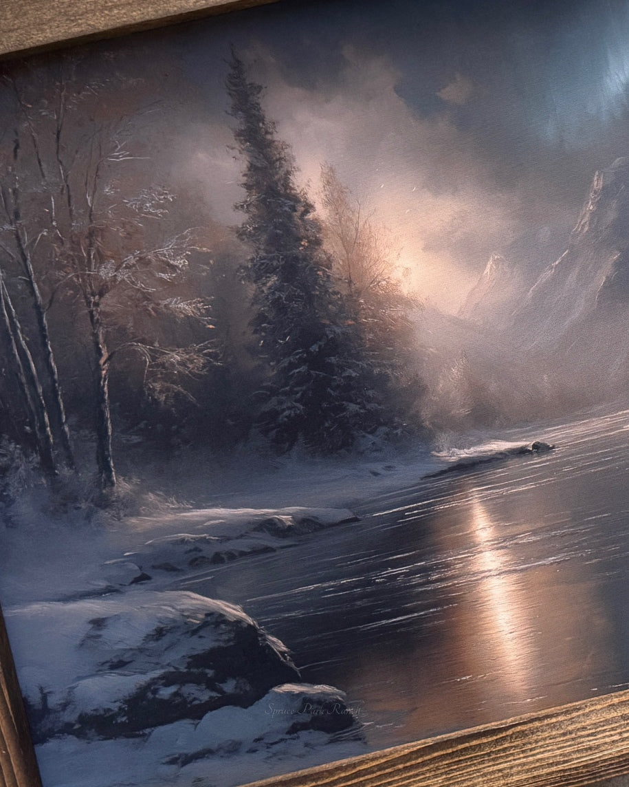 Reflections of Winterlight Canvas Print