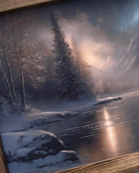 Reflections of Winterlight Canvas Print