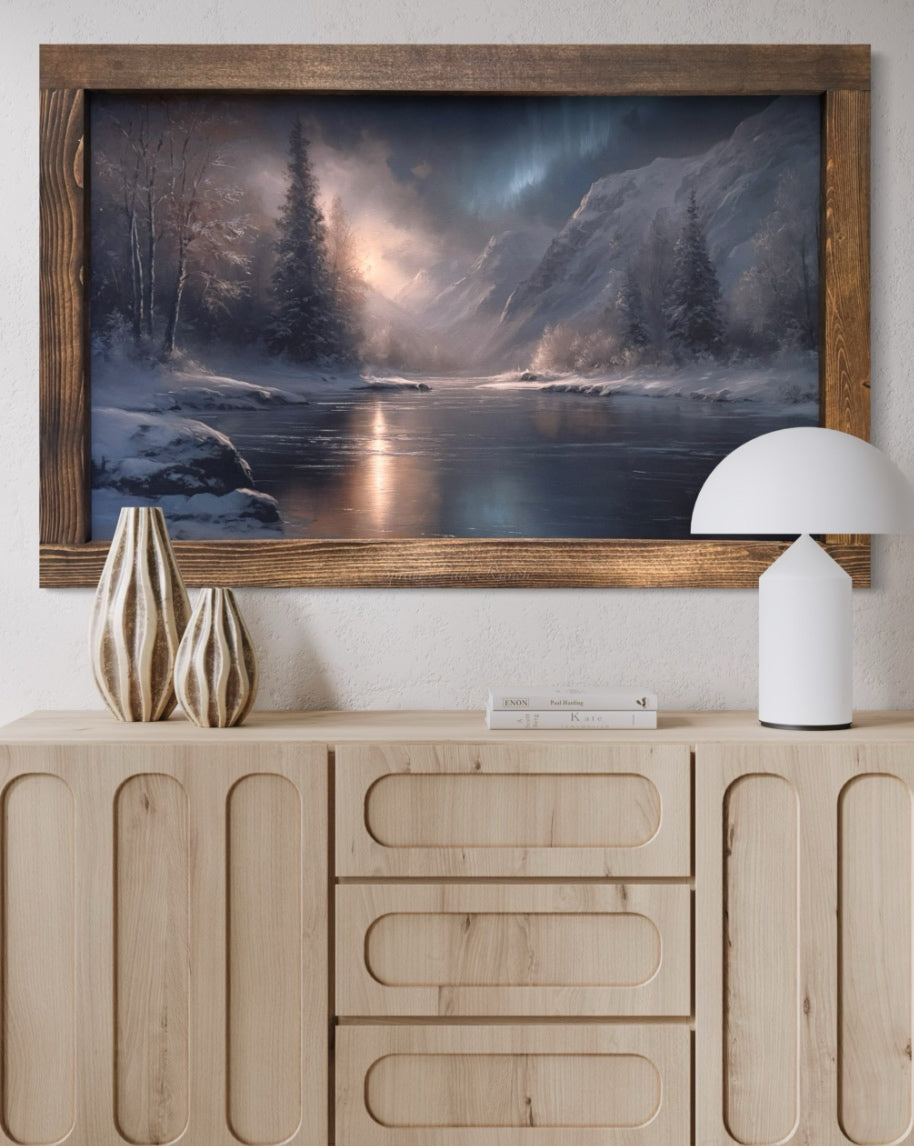 Reflections of Winterlight Canvas Print