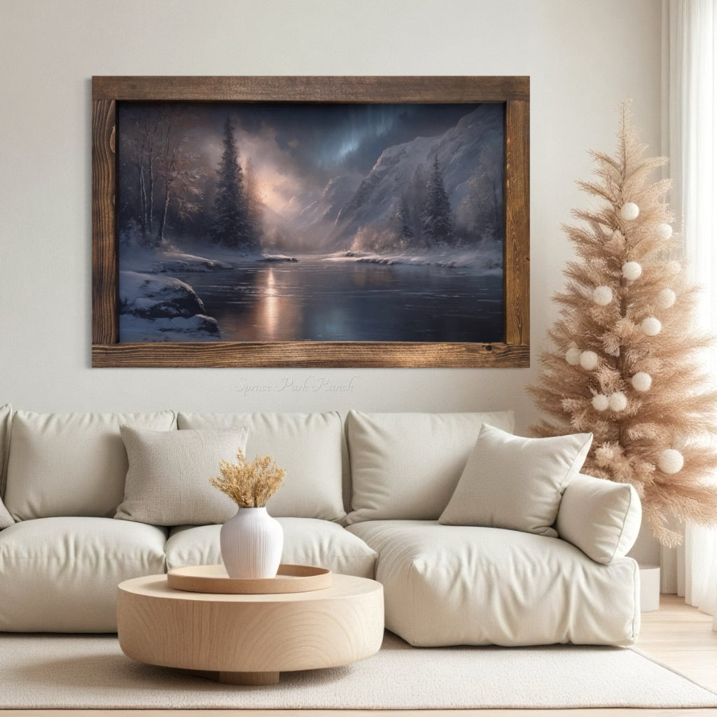 Reflections of Winterlight Canvas Print