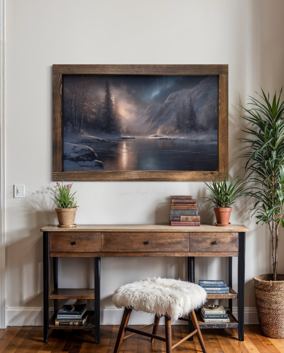 Reflections of Winterlight Canvas Print