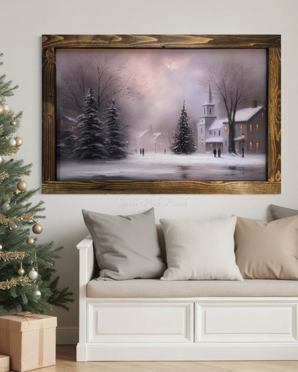 Under the Churchlight Sky Canvas Print